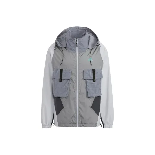 Adidas Куртка Мужская Светлая Серебряная