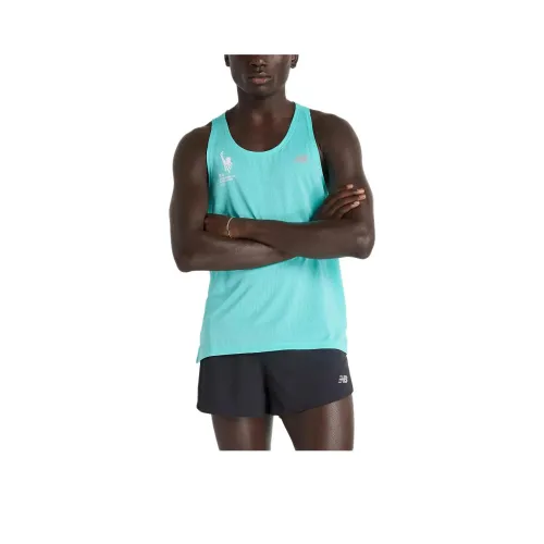 New Balance NYC Marathon AthleticsTCS Майка Мужская Цифровая Жадеит