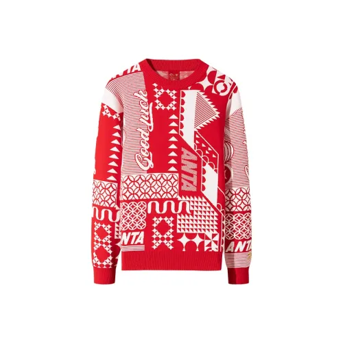 ANTA Life Collection Трикотаж Унисекс Intense Красный Слоновая кость