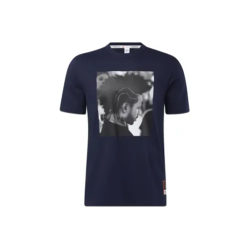 Reebok Tee T Рубашка Мужская Темно-синяя