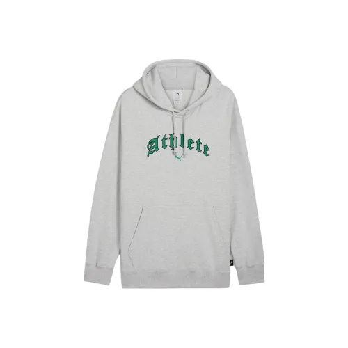 PUMA GRAPHICShoodie FW24 Athlete Толстовка Мужская Светло-Серый