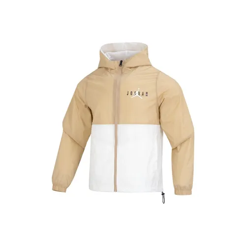Джордан Куртка Мужская Белая Желтая