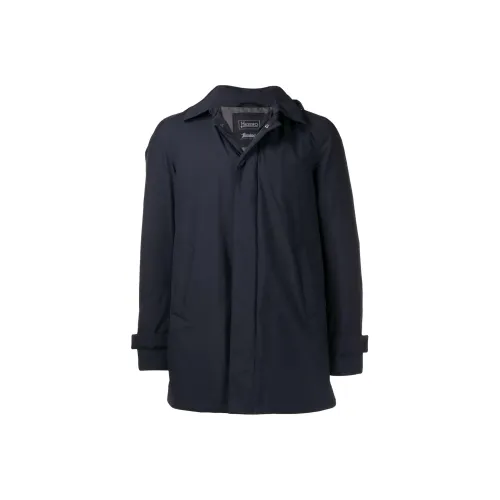 HERNO Темно-синие мужские куртки