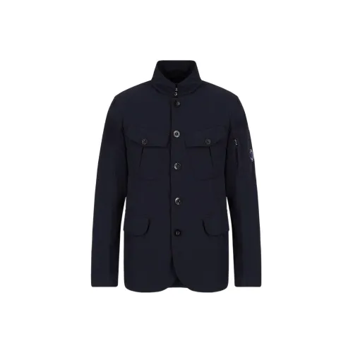 EMPORIO ARMANI Темно-синий Синий Мужской Деловой костюм