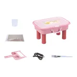 Красный песок, рисование, художественная стол [с ножками]