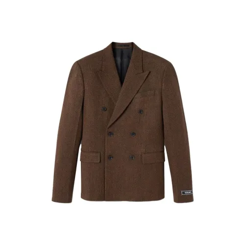 VERSACE Бизнес-костюм Куртка Мужская Коричневая