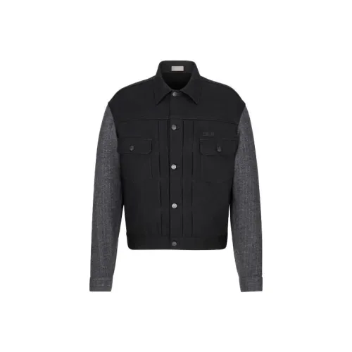 DIOR x Mkii Dior Quarterly New Products Denim Jacket Men's Black