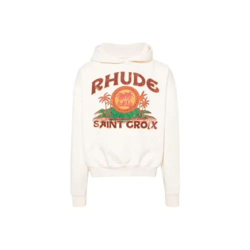 RHUDE Сливочный Мужской Свитшот