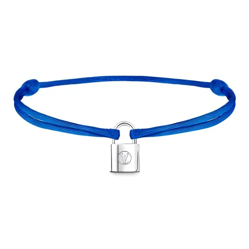 LOUIS VUITTON Серебряный 100% полиэстер Браслеты Женские Синий