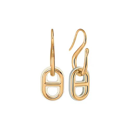 HERMES O'Maillon Серьги Серый Белый Женские