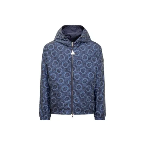 Moncler Темно-синие мужские куртки