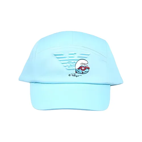 EMPORIO ARMANI Хлопок Кепки Детские Светло-Синие