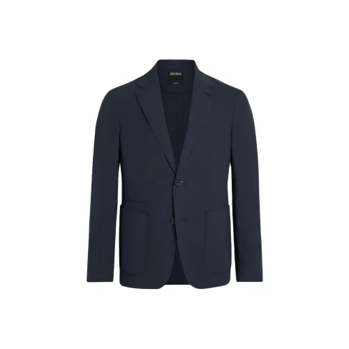 Ermenegildo Zegna Marine Blue Мужские Деловые Костюмы