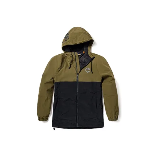 Timberland Темно-оливково-зеленый с цветочным акцентом Мужские куртки