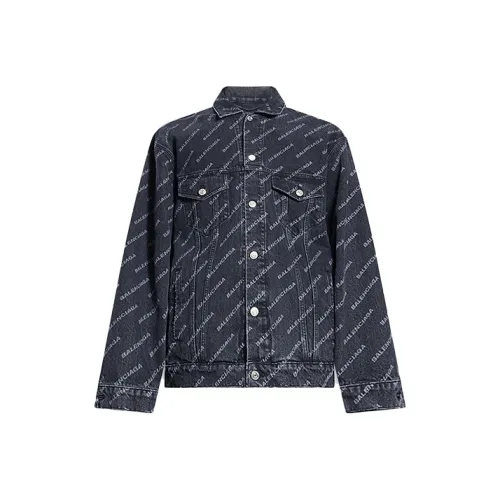 Balenciaga SS22 Denim Jacket Men's Black