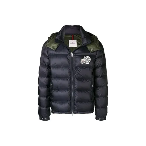 Moncler Padded Corduroy Collection Пуховик Мужской Темно-синий Синий