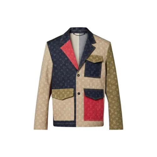 LOUIS VUITTON Бизнес-костюм Пальто Мужской Коричневый