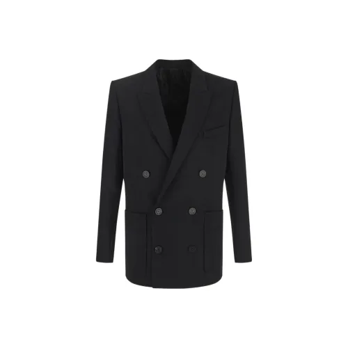 BALMAIN FW22 Бизнес-костюм Пальто Мужской Черный