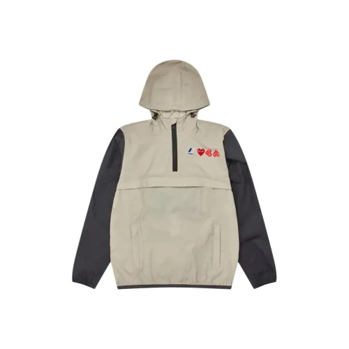 CDG Play Сливочный Унисекс Куртки