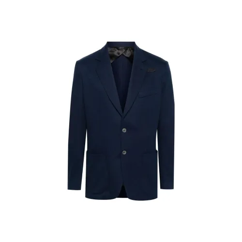 BRIONI SS24 Бизнес Костюм Пальто Мужской Морской Синий