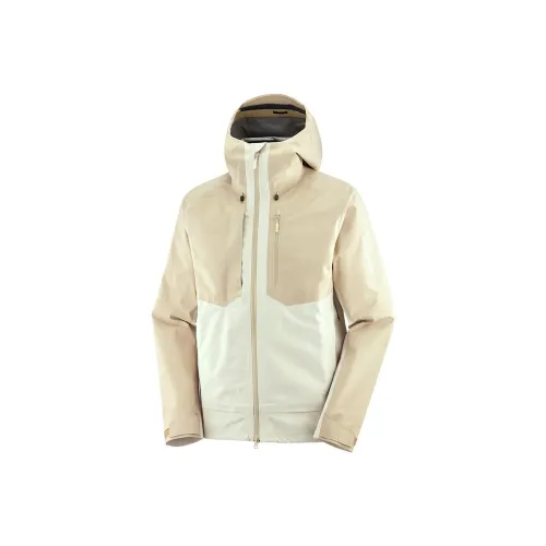 SALOMON Hiking Outdoor Приключение Куртки Пальто Мужской Земляной Серый