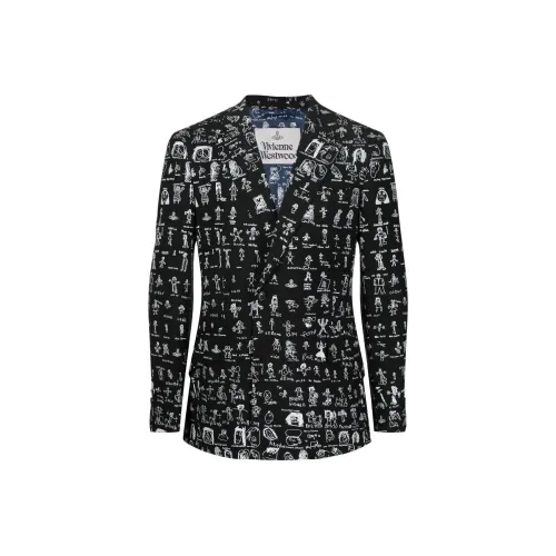 Vivienne Westwood SS23 Бизнес-костюм Пальто Мужской Черный