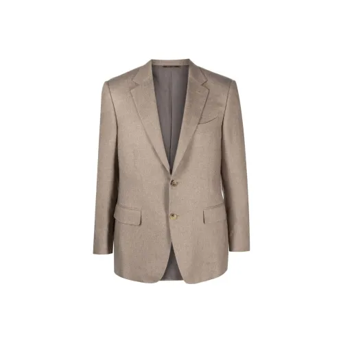 Canali FW23 Бизнес-костюм Пальто Мужской Песочно-бежевый