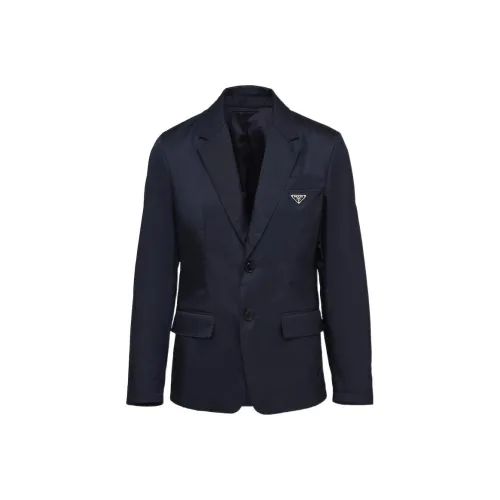 PRADA Синий Мужской Деловой костюм