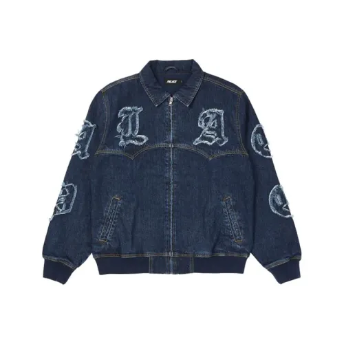 Дворцово-синий унисекс джинсовые куртки