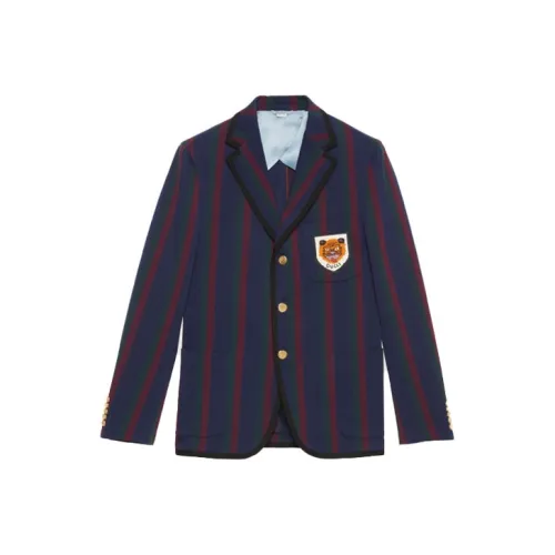 GUCCI Бизнес-костюм Пальто Мужской Темно-синий