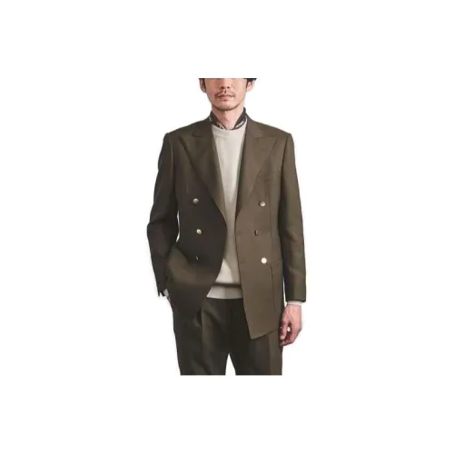 UNITED ARROWS Коричневый Мужской Деловой костюм