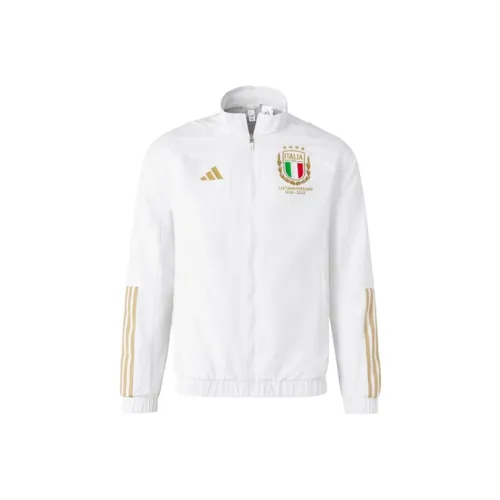 Adidas Italy Белый Мужской Куртки