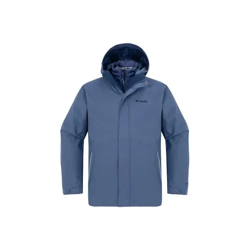 Columbia совместный бренд Ветрозащитный Термический And Водонепроницаемый Ветровка Мужской Синий