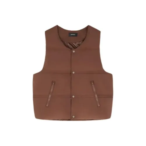 REPRESENT Коричневый Мужской Пуховый жилет