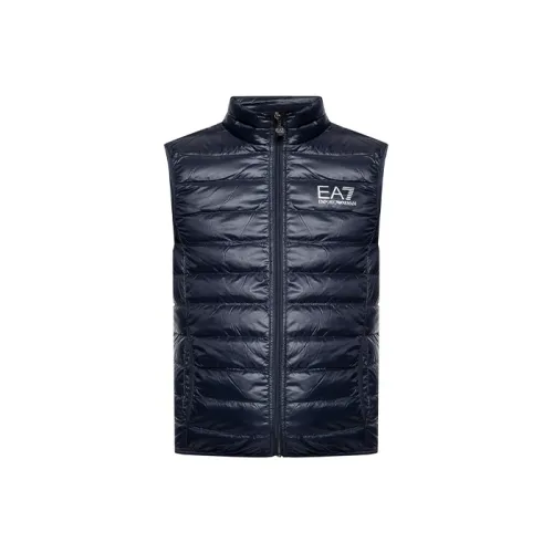 EMPORIO ARMANI EA7 Жилет Мужской Темно-синий