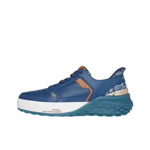 Snoop Dogg x Skechers Sizzle Low Топ Повседневная обувь Мужская Синяя