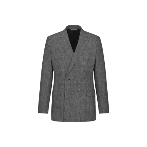 DIOR Серый Мужской Деловой Костюм