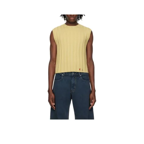 ECKHAUS LATTA Топ без рукавов Мужской Желтый