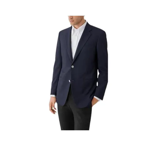 HERMES FW22 Бизнес-костюм Пальто Мужской Синий