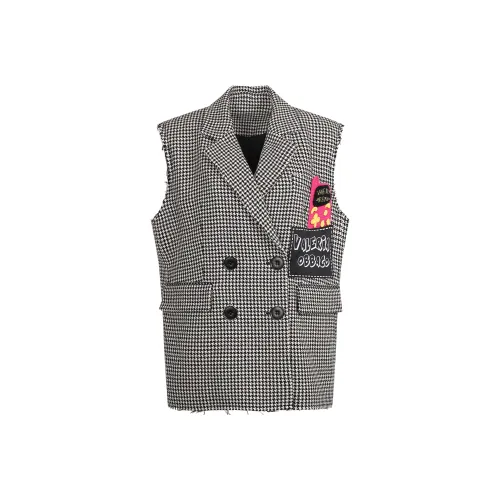 Valeria Obbaco Loose Fit Vest Unisex Black Валиерия Оббако Свободный крой Жилет Унисекс Черный