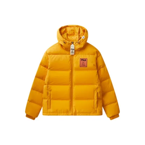 FILA MIHARA YASUHIRO Collaboration Collection Манго Золотой Желтый Мужской Пуховые куртки