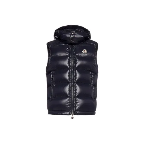 MONCLER Bormes Series Темно-синий Мужской Пуховый жилет