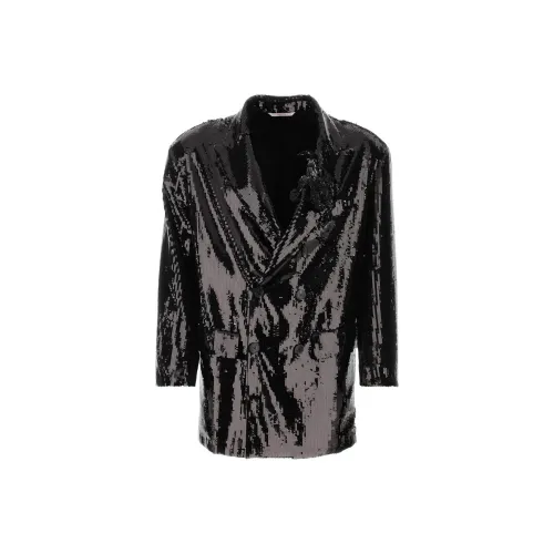 Valentino SS23 Бизнес-костюм Пальто Мужской Черный