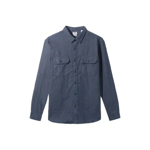 Levis Blue Men's Denim Jackets Левис Синий Мужские Джинсовые Куртки