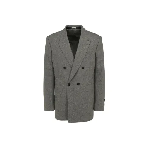 Alexander McQueen FW22 Бизнес-костюм Пальто Мужской Серый