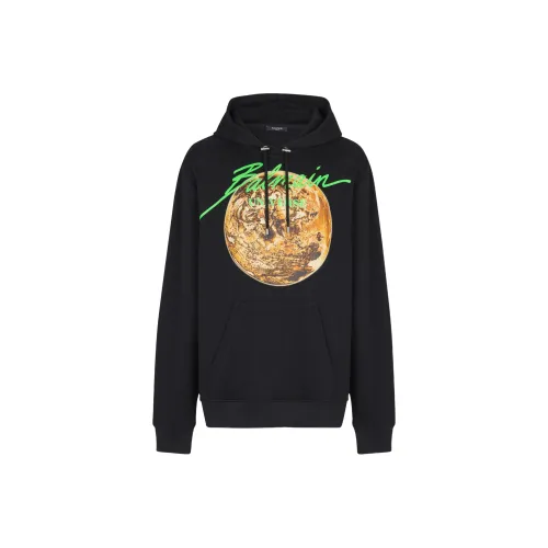 BALMAIN Черные Мужские Свитшоты
