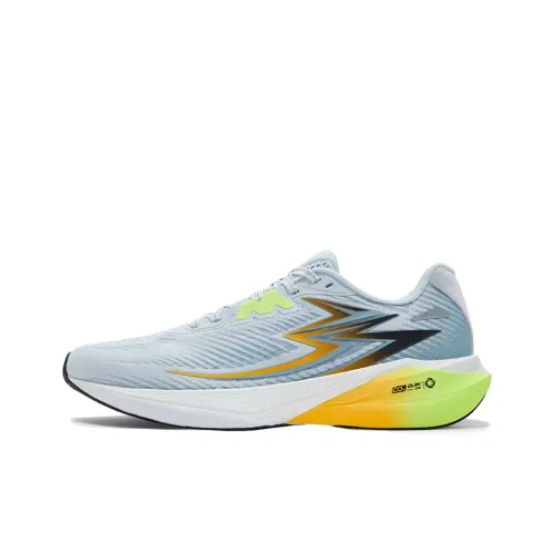 361° Flying Flame Team Противоскользящие Устойчивые к истиранию Низкий Топ Беговые кроссовки Мужские Стекло-синий