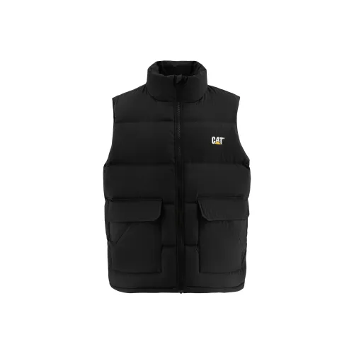 CAT Черный Мужской Пуховый жилет