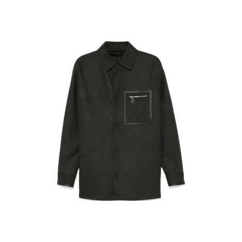 FENDI Серые Мужские Куртки