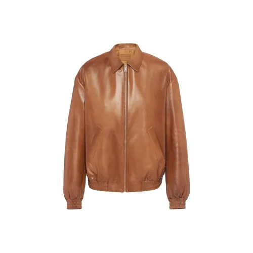 PRADA SS23 Куртки и Пальто Мужской Коричневый